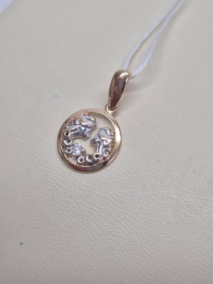 ПОДКМ585 ПОДВЕСКА С КАМНЕМ (Au 585)