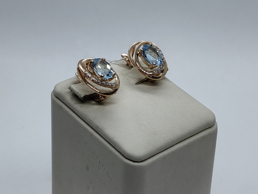 СЕРЬГИ С КАМНЯМИ (Au 585)