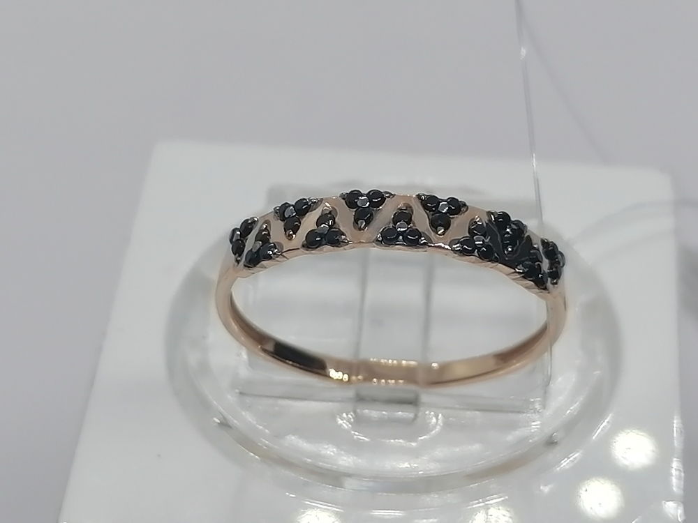 КОЛЬЦО С КАМНЯМИ (Au 585)