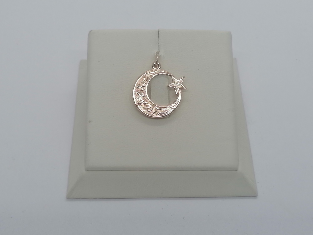 ПОДПБК585 ПОДВЕСКА ПОЛУМЕСЯЦ БЕЗ КАМНЯ (Au 585)