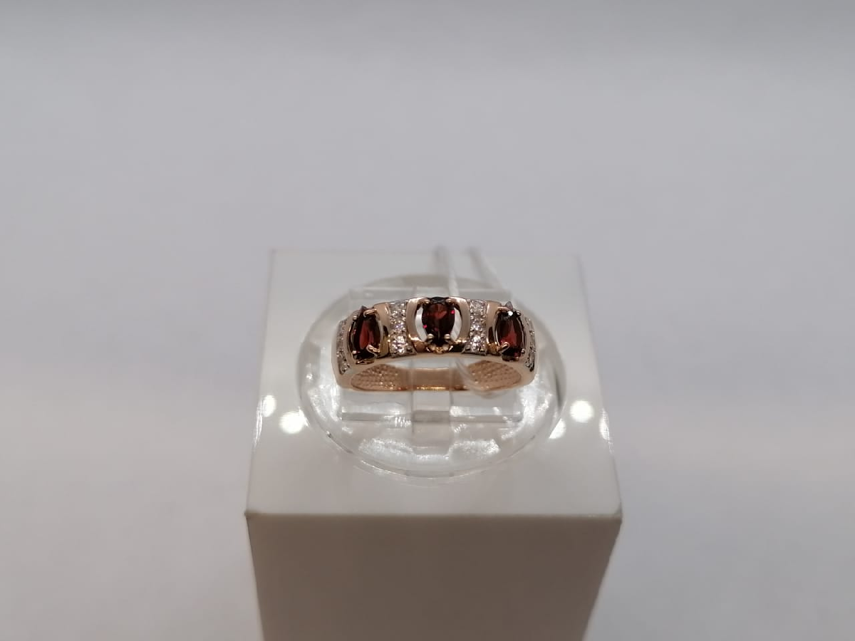 КОЛКМИ585 КОЛЬЦО С КАМНЯМИ (Au 585)