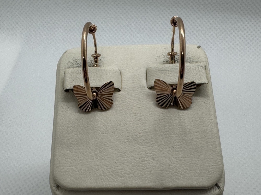 СКОН585 СЕРЬГИ КОНГО (Au 585)