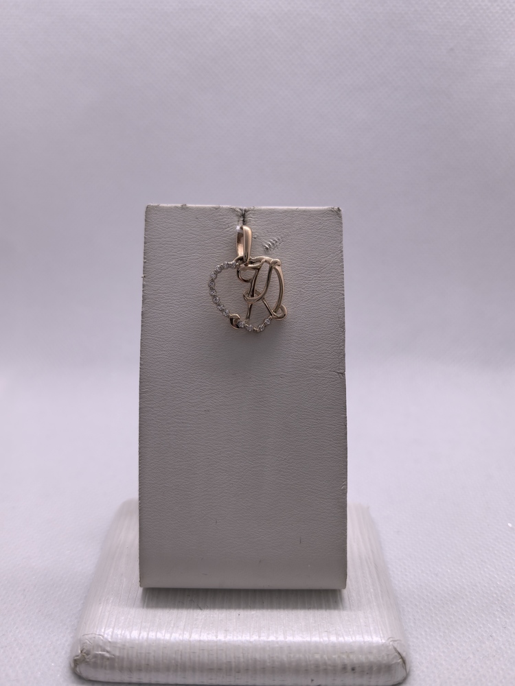 ПОД585 ПОДВЕСКА БУКВА К (Au 585)