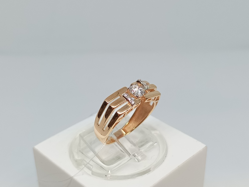 КОЛЬЦО С КАМНЯМИ (Au 585)