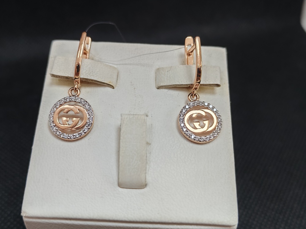 СЕРЬГИ С КАМНЯМИ (Au 585)