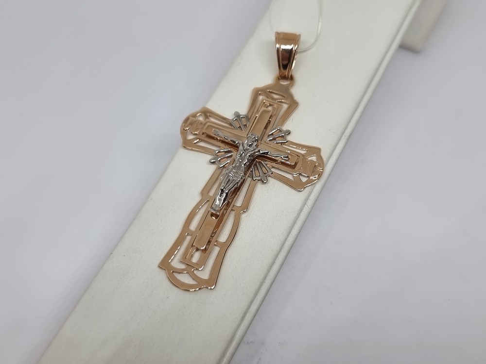 ПОДВЕСКА КРЕСТ без камня (Au 585)