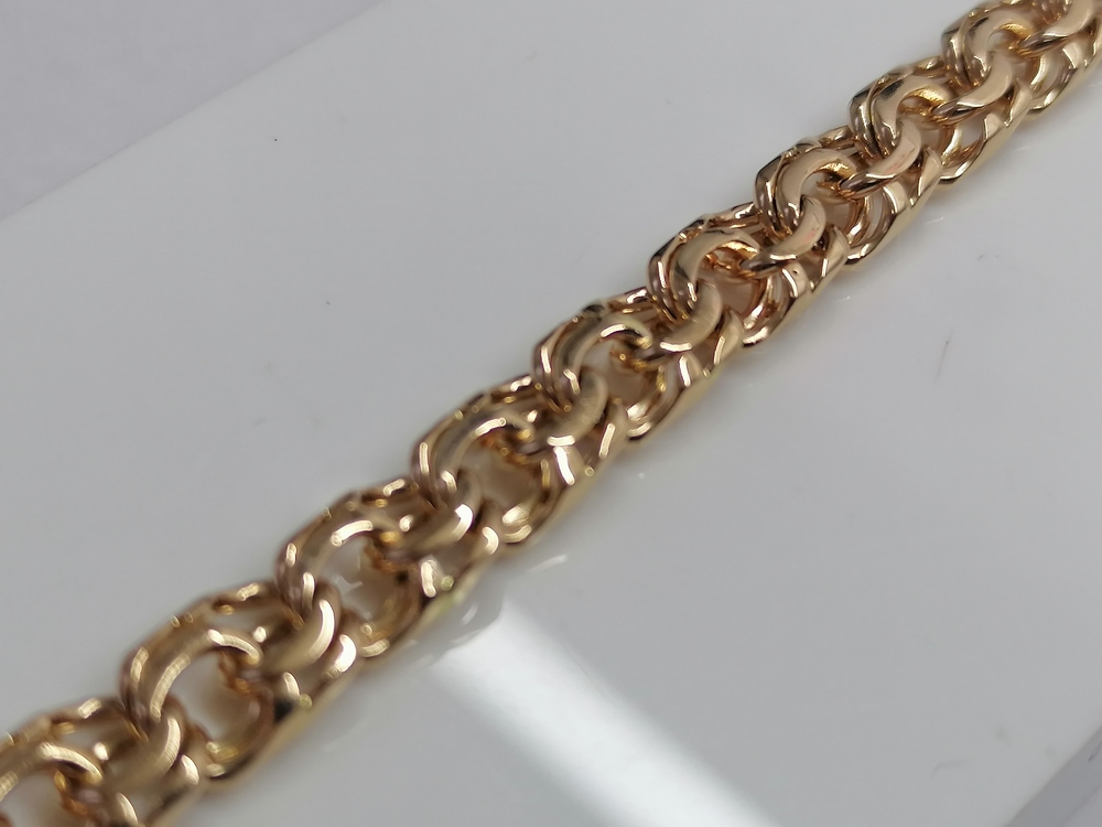 БЛБ585 БРАСЛЕТ ПОЛНОВЕСНЫЙ Бисмарк (Au 585)