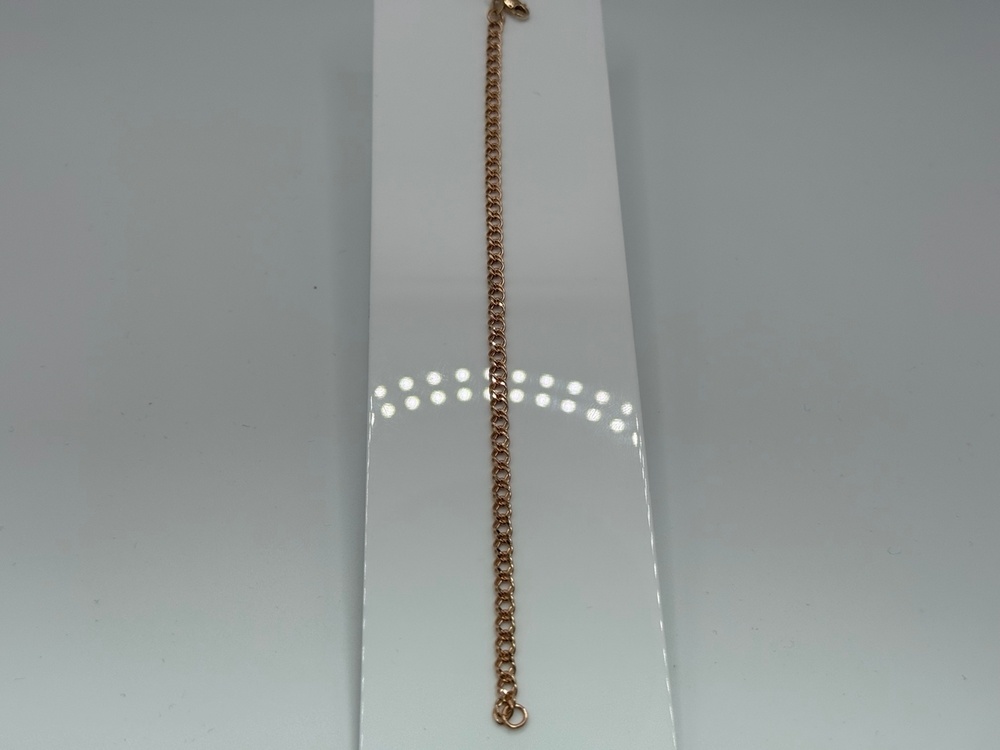 БРАСЛЕТ ПУСТОТЕЛЫЙ Ромб двойной (Au 585)