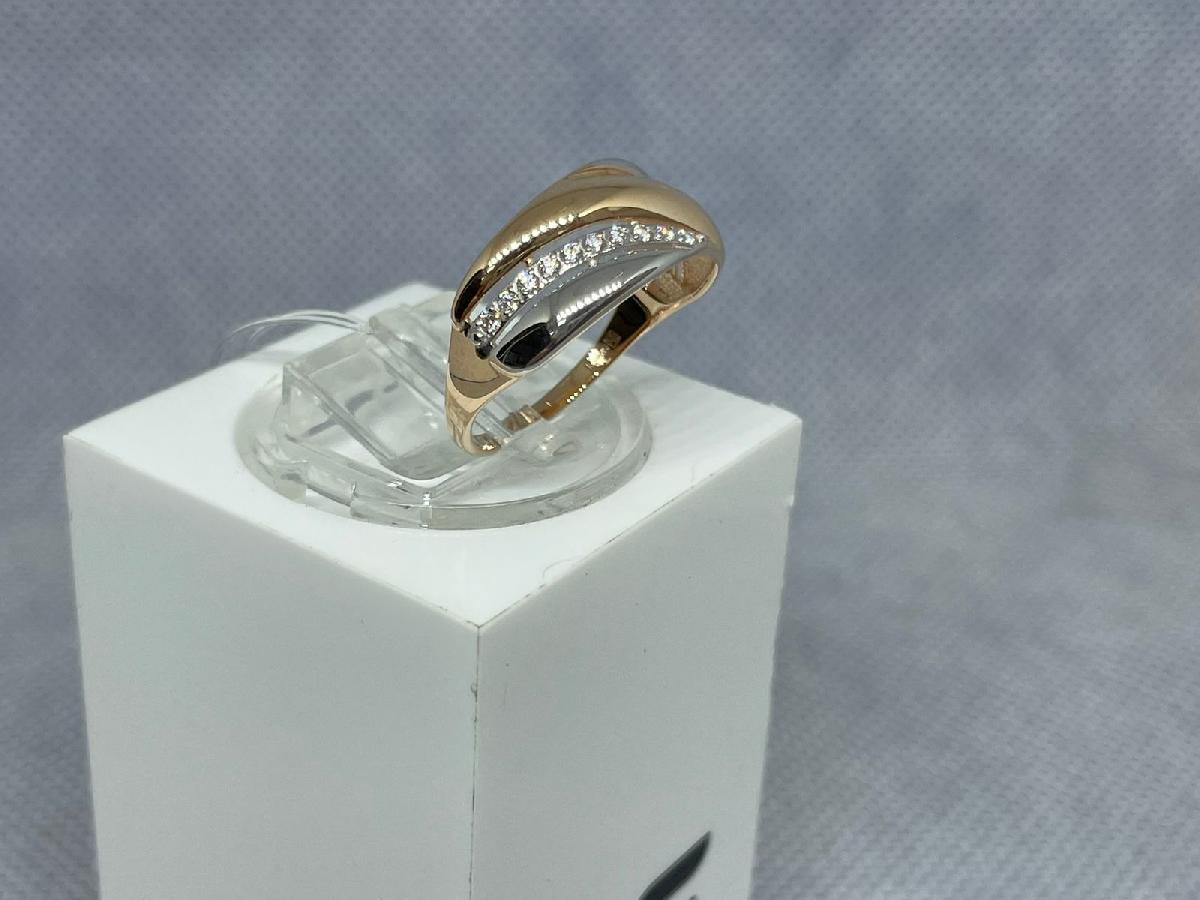 КОЛЬЦО С КАМНЯМИ (Au 585)