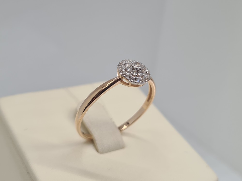 КОЛЬЦО С КАМНЯМИ (Au 585)