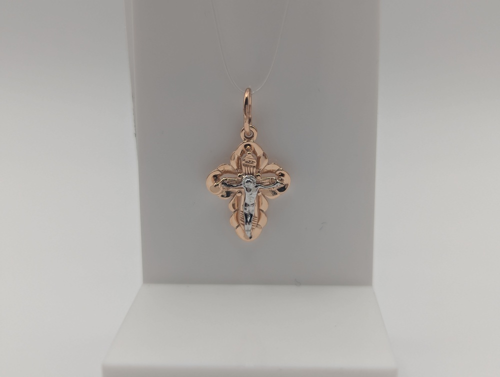 ПОДВЕСКА КРЕСТ без камня (Au 585)