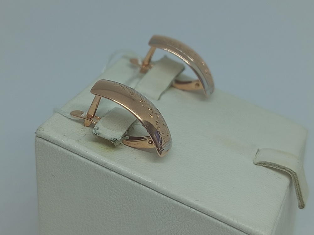 СЕРЬГИ БЕЗ КАМНЯ (Au 585)