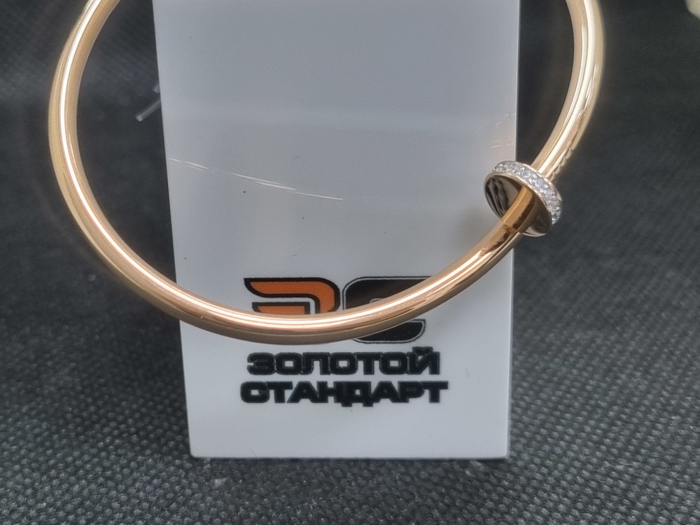 БРАСЛЕТ ЖЕСТКИЙ с камнями (Au 585)