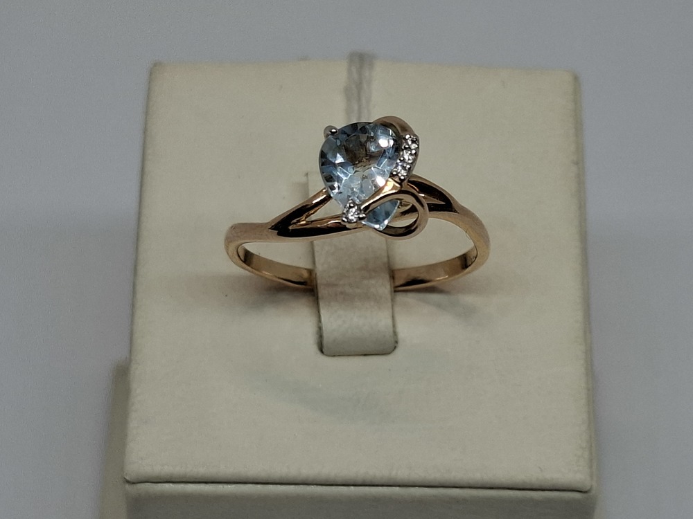 КОЛКМИ585 КОЛЬЦО С КАМНЯМИ (Au 585)