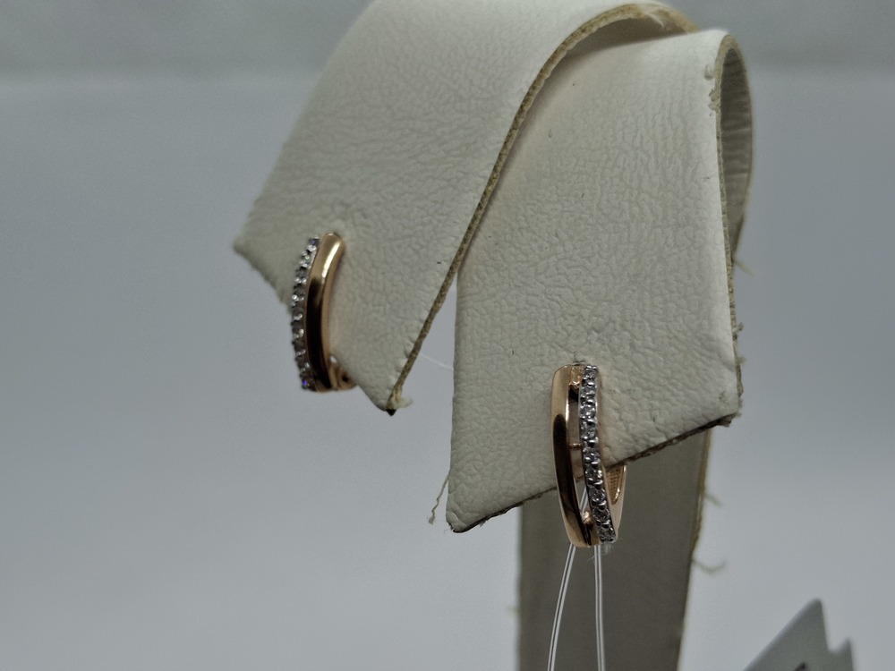 000522-1102 СЕРЬГИ С КАМНЯМИ (Au 585)