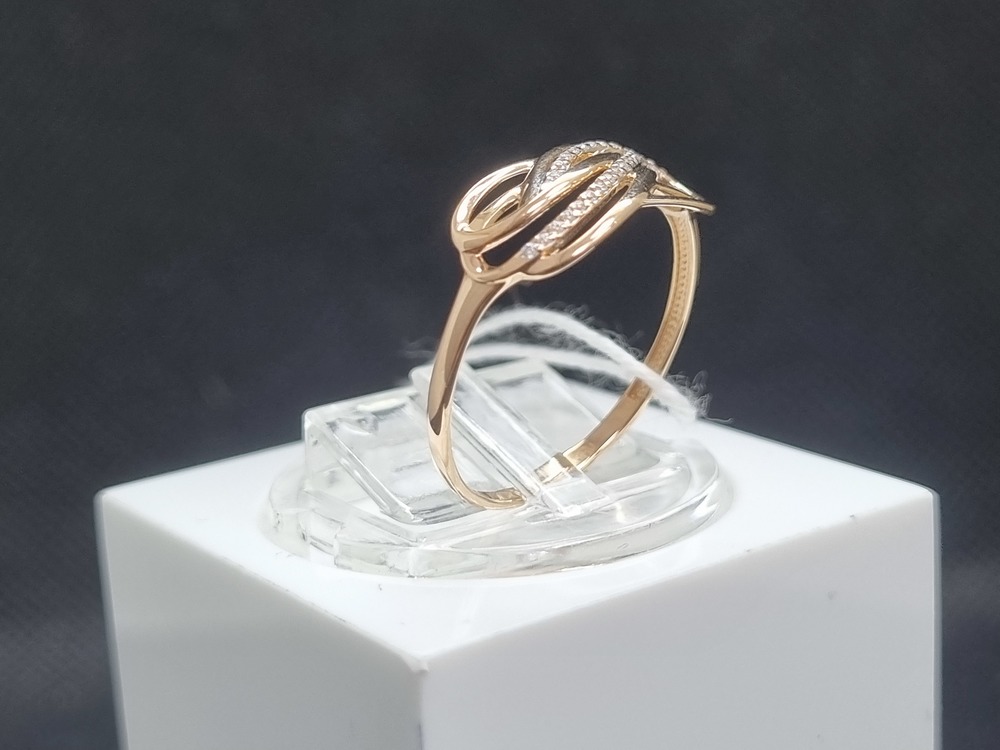 КОЛЬЦО С КАМНЯМИ (Au 585)