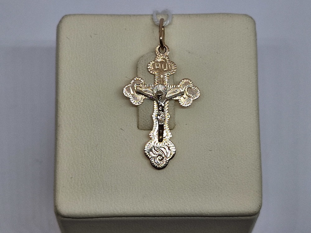 ПОДКБК585 ПОДВЕСКА КРЕСТ БЕЗ КАМНЯ (Au 585) ПОДКБК585 ПОДВЕСКА КРЕСТ БЕЗ КАМНЯ (Au 585)