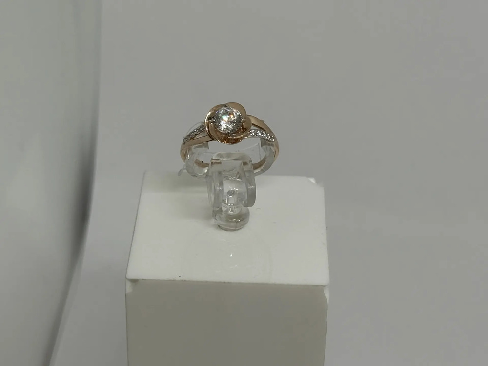 КОЛЬЦО С КАМНЯМИ (Au 585)