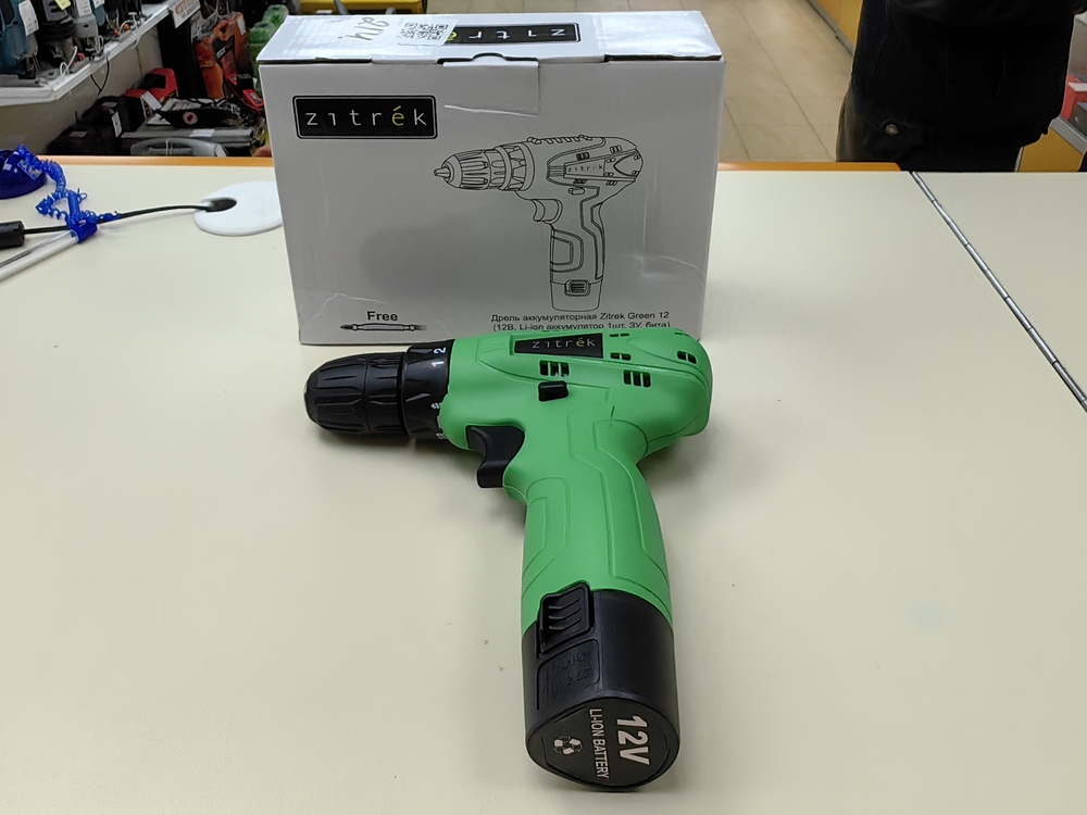Шуруповерт Zitrek Green 12v