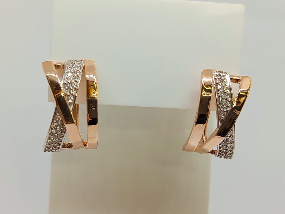 СЕРЬГИ С КАМНЯМИ (Au 585)