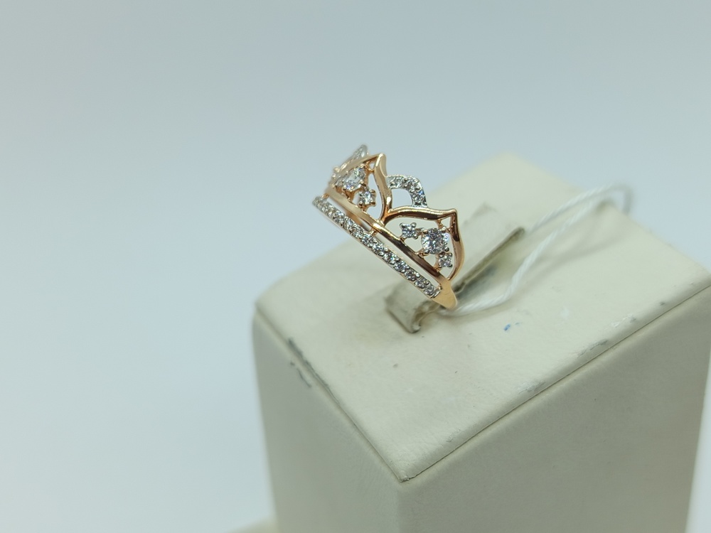 КОЛКМИ585 КОЛЬЦО С КАМНЯМИ (Au 585)