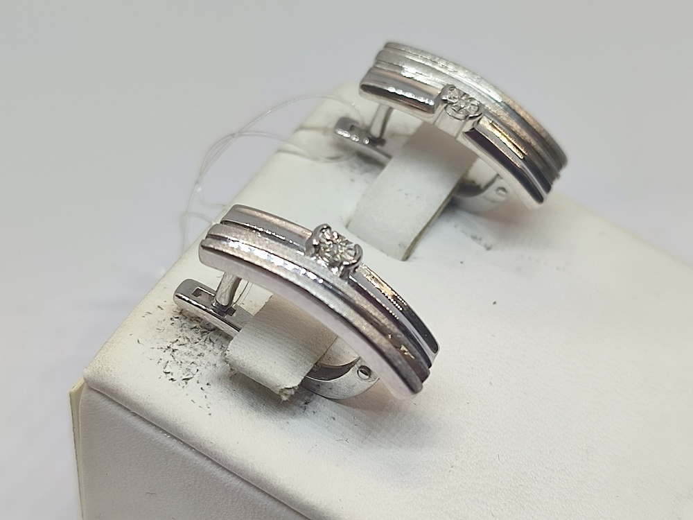 СЕРЬГИ БРИЛЛИАНТ (Ag 925)