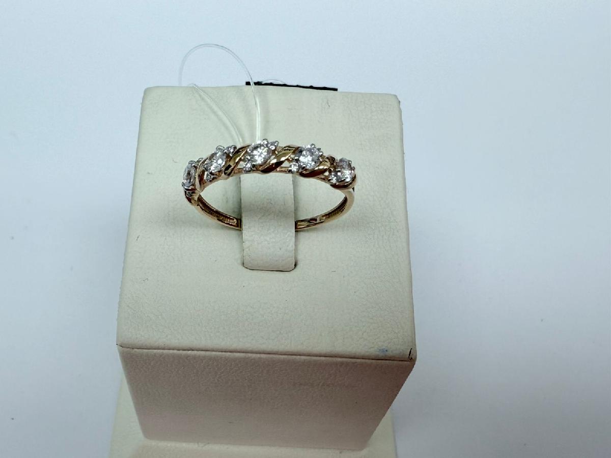 КОЛЬЦО С КАМНЯМИ (Au 585)