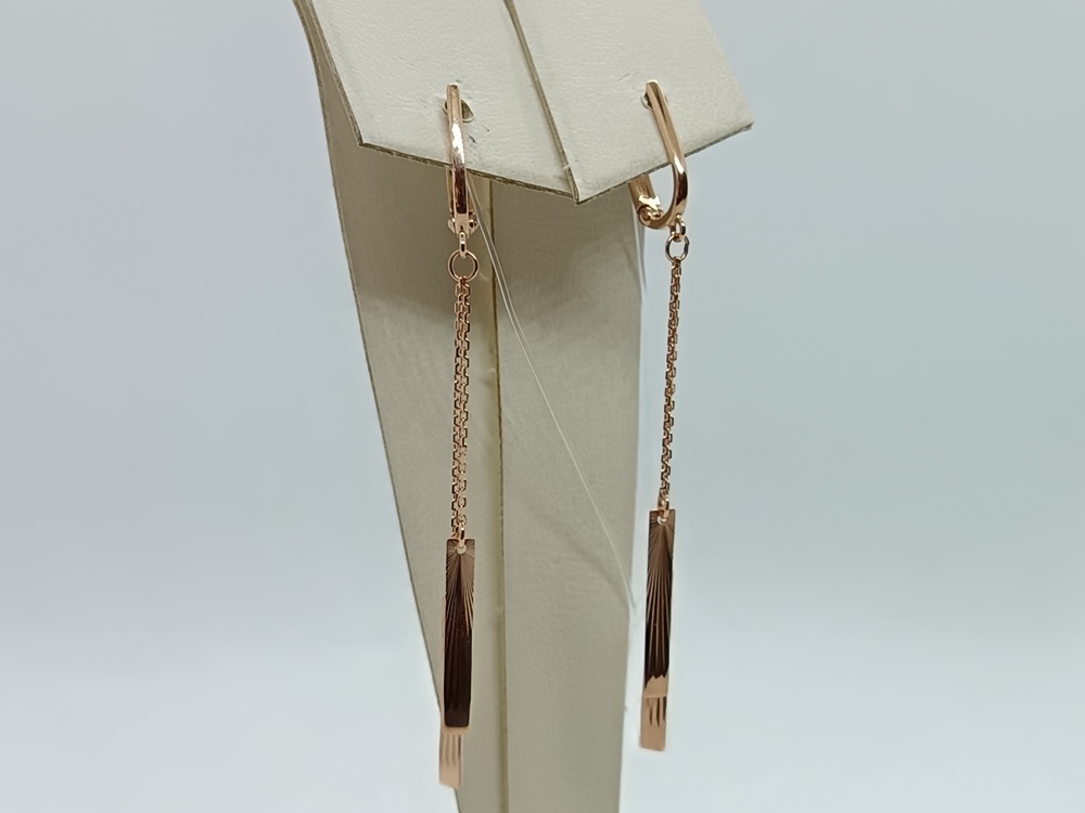 СЕРЬГИ БЕЗ КАМНЯ (Au 585)