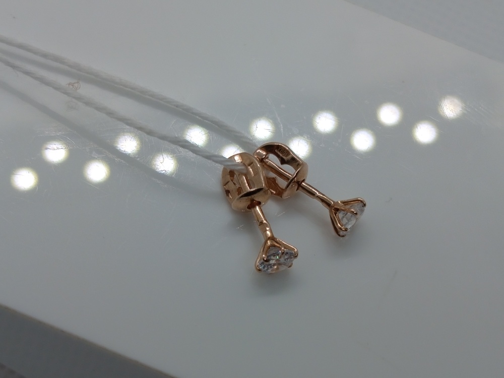 СПУС585 СЕРЬГИ ПУСЕТЫ (Au 585)