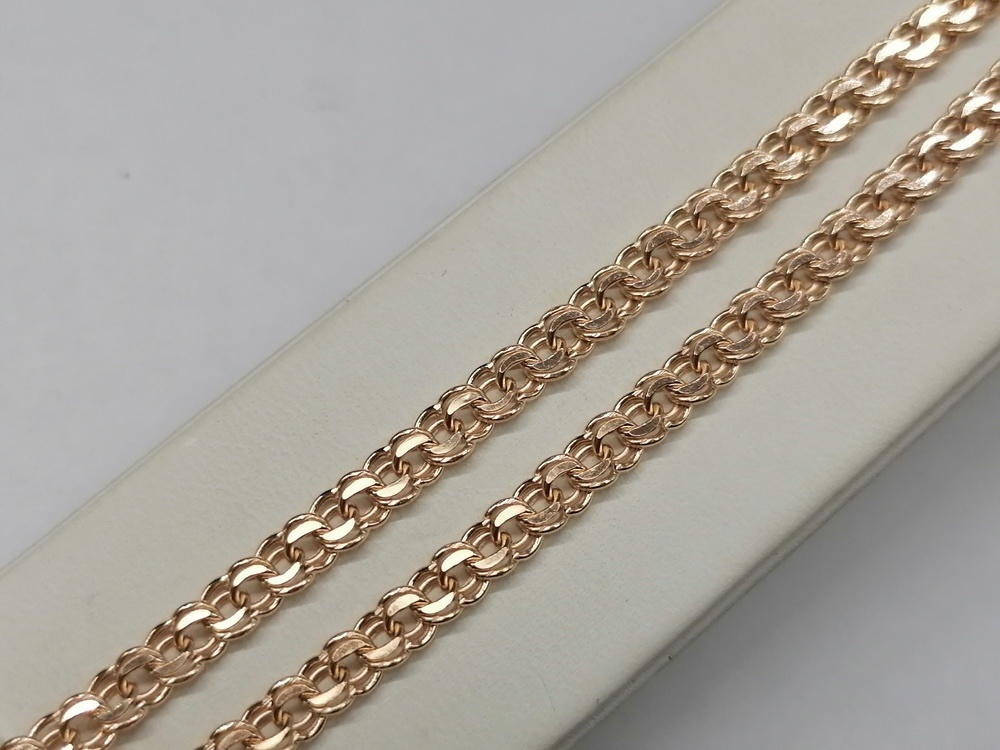 8060200П-40 ЦЕПЬ ПУСТОТЕЛАЯ Бисмарк (Au 585)