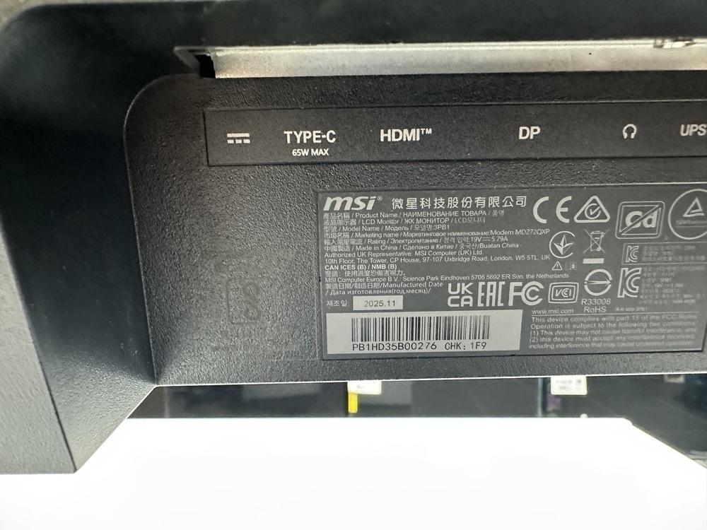 Монитор MSI MD272QXP