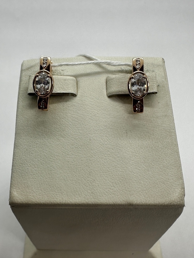 СКМИ585 СЕРЬГИ С КАМНЯМИ (Au 585)