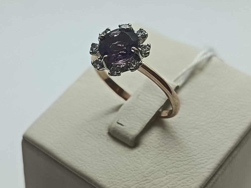 КОЛКМИ585 КОЛЬЦО С КАМНЯМИ (Au 585)