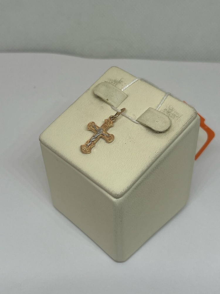 ПОДВЕСКА КРЕСТ БЕЗ КАМНЯ (Au 585)