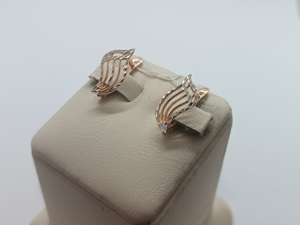 СЕРЬГИ БЕЗ КАМНЯ (Au 585)