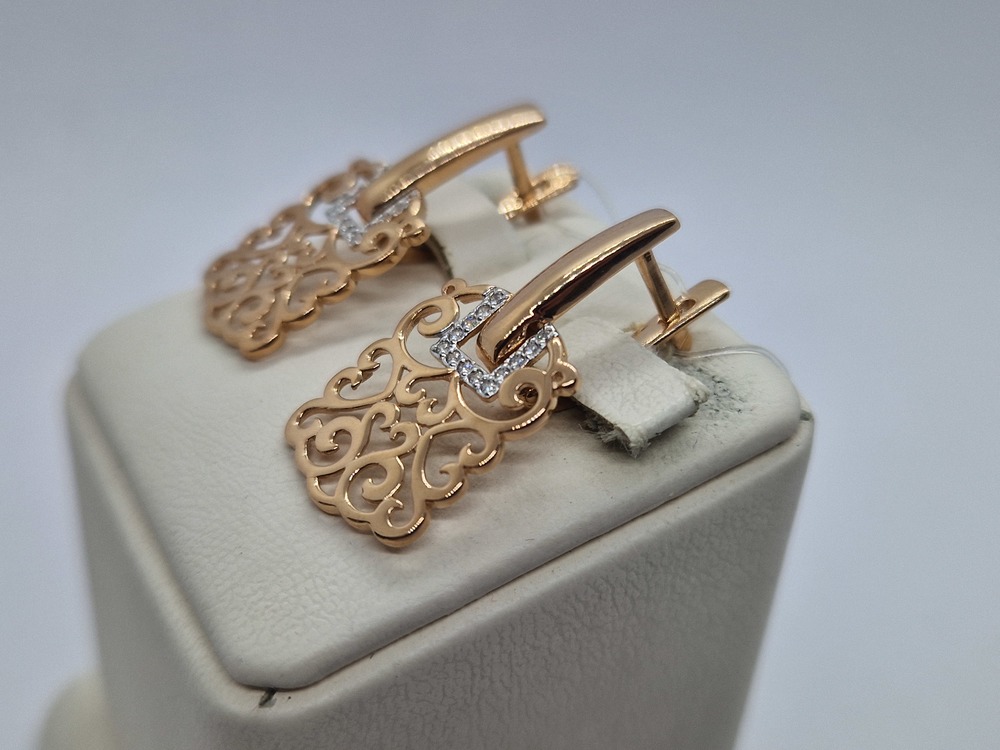 СЕРЬГИ С КАМНЯМИ (Au 585)