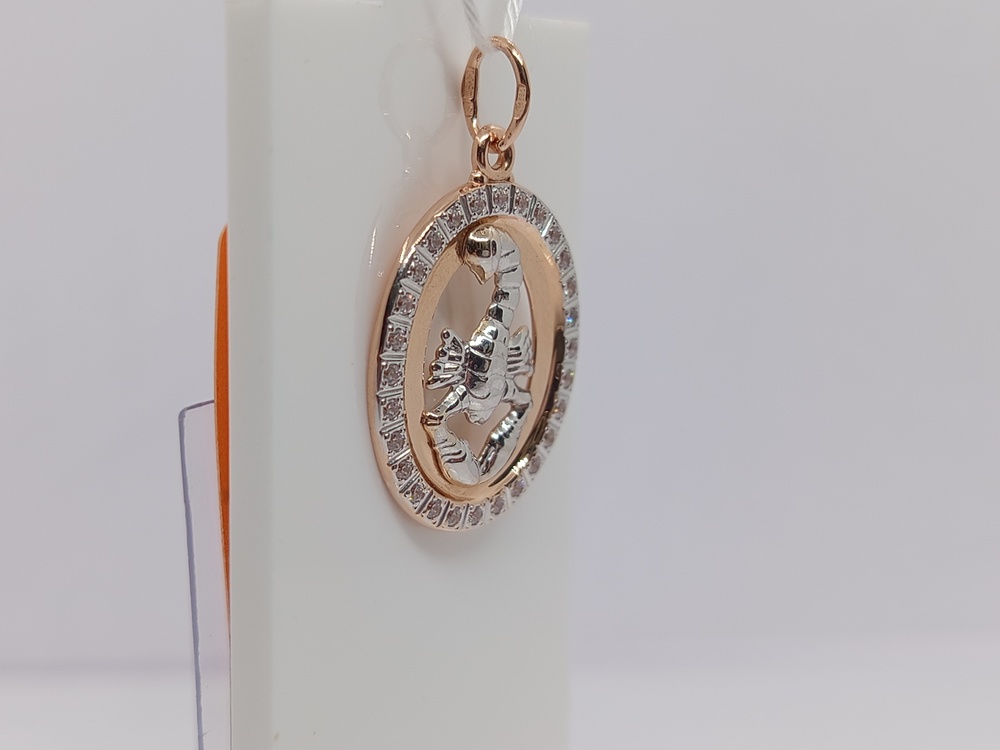 ПОДВЕСКА ЗНАК ЗОДИАКА РАК Au 585