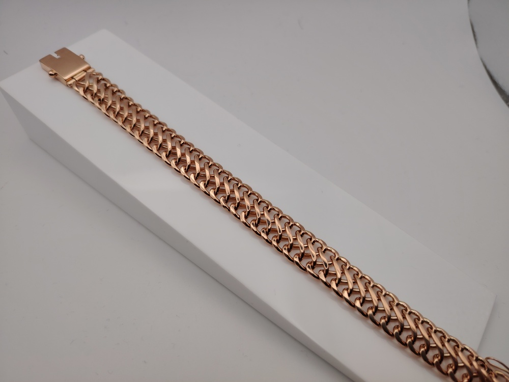 БЛ8585 БРАСЛЕТ ПОЛНОВЕСНЫЙ Восьмерка (Au 585)