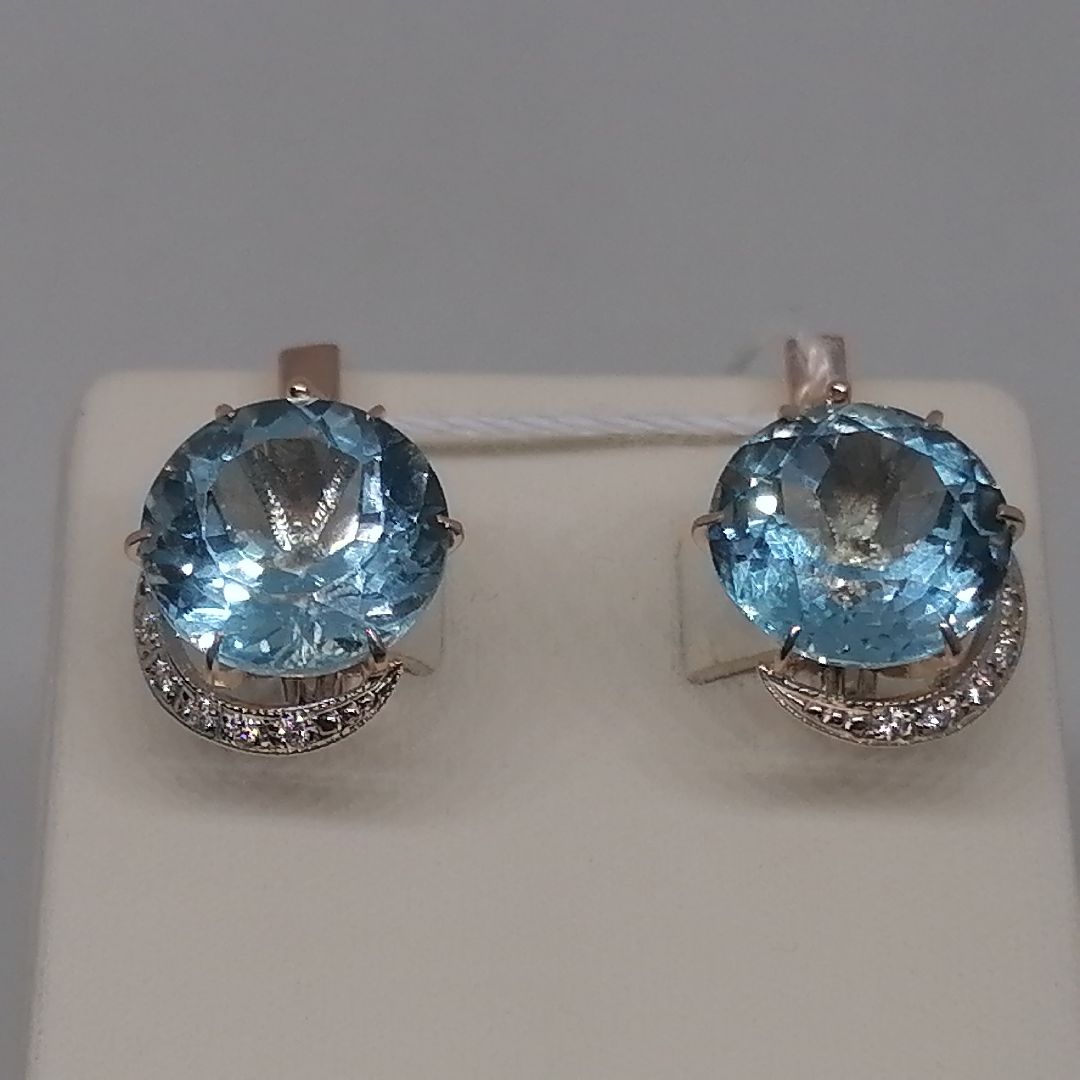 СЕРЬГИ С КАМНЯМИ (Au 585)