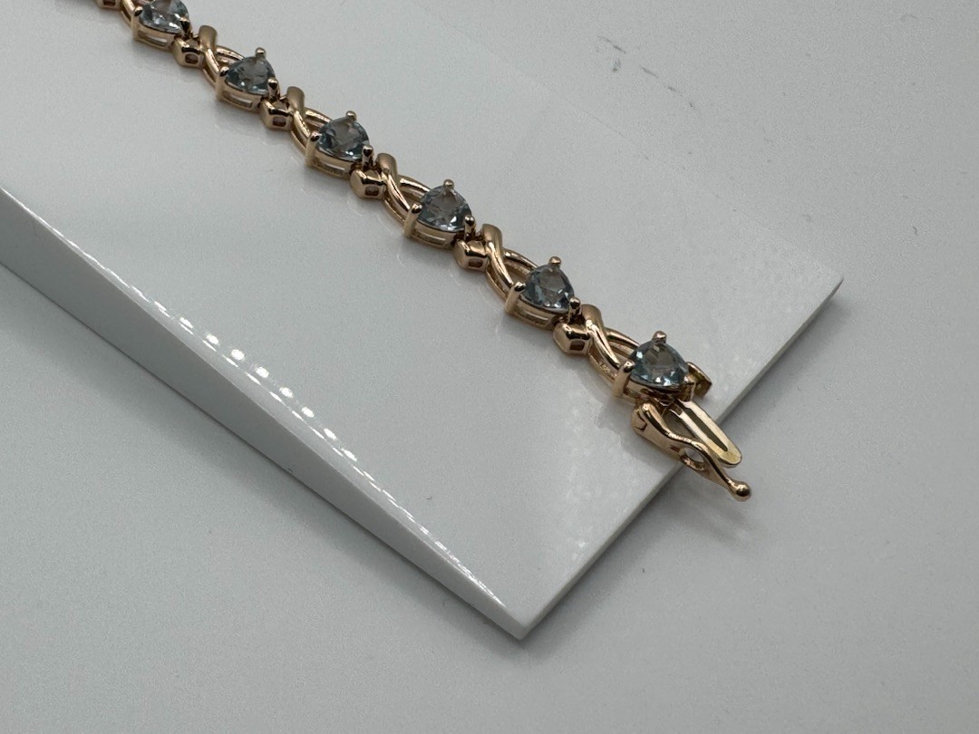 Б585 БРАСЛЕТ С КАМНЯМИ (Au 585)