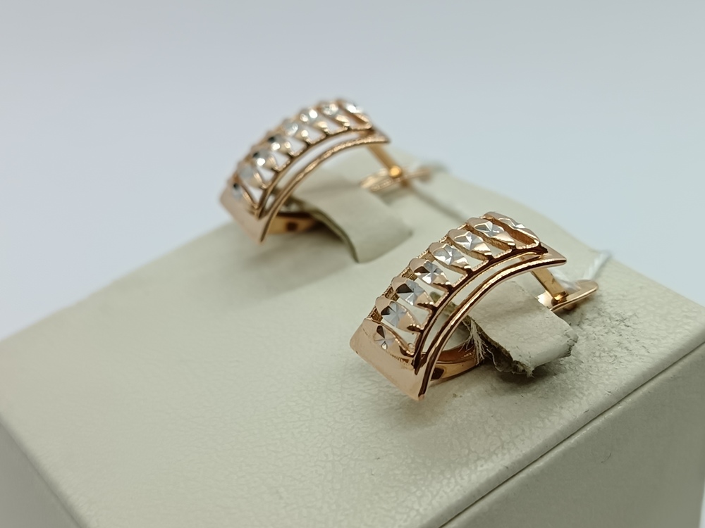 СЕРЬГИ БЕЗ КАМНЯ (Au 585)