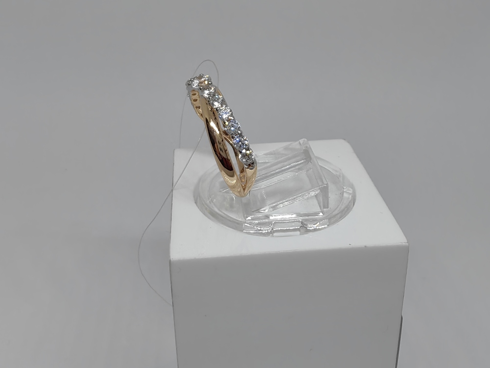 КОЛЬЦО С КАМНЯМИ (Au 585)