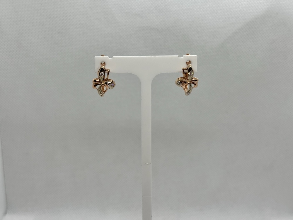 СКМИ585 СЕРЬГИ С КАМНЯМИ (Au 585)