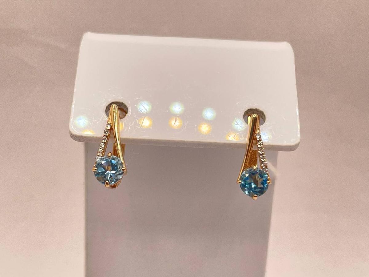 СЕРЬГИ С КАМНЯМИ (Au 585)