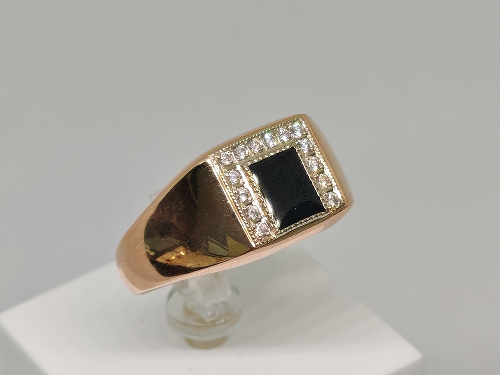 ПЕЧАТКА С КАМНЯМИ (Au 585)