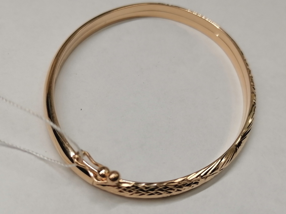 А 022166 БРАСЛЕТ ЖЕСТКИЙ без камня (Au 585)