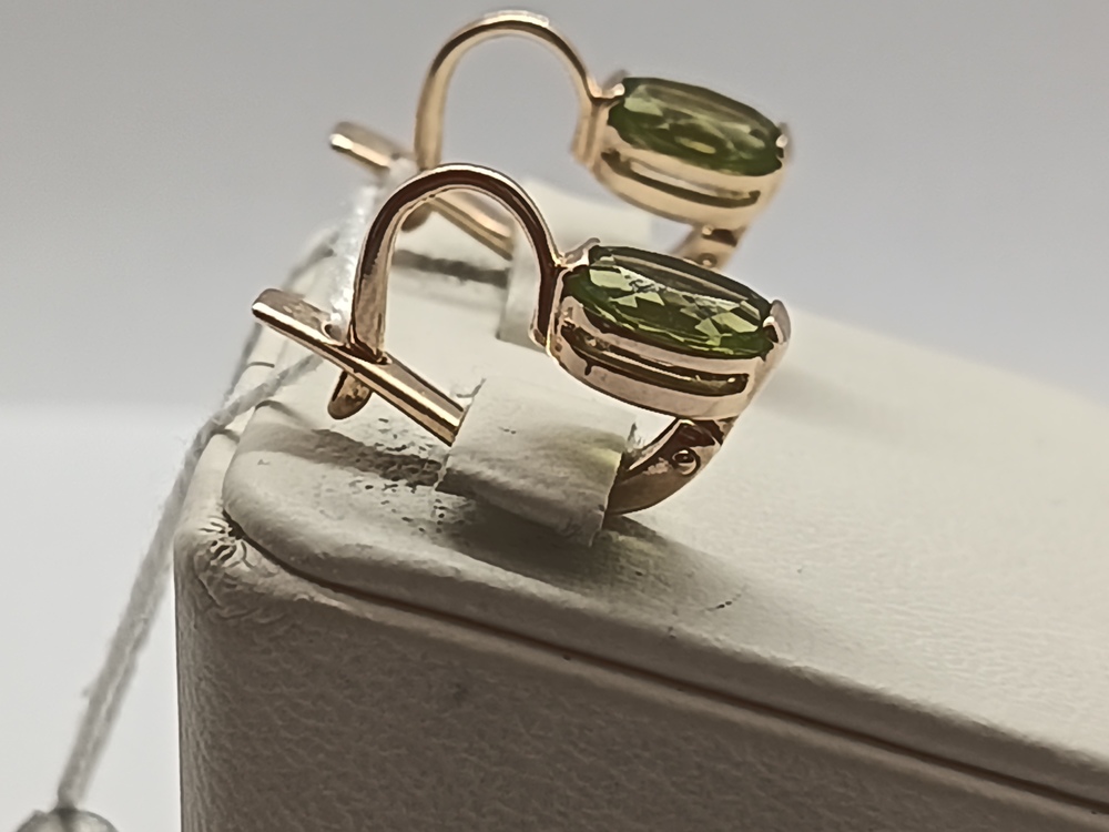 СЕРЬГИ С КАМНЕМ (Au 585)