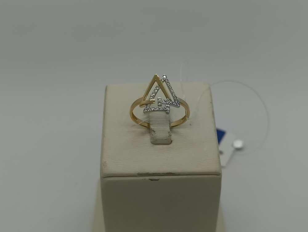 КОЛЬЦО С КАМНЯМИ (Au 585)