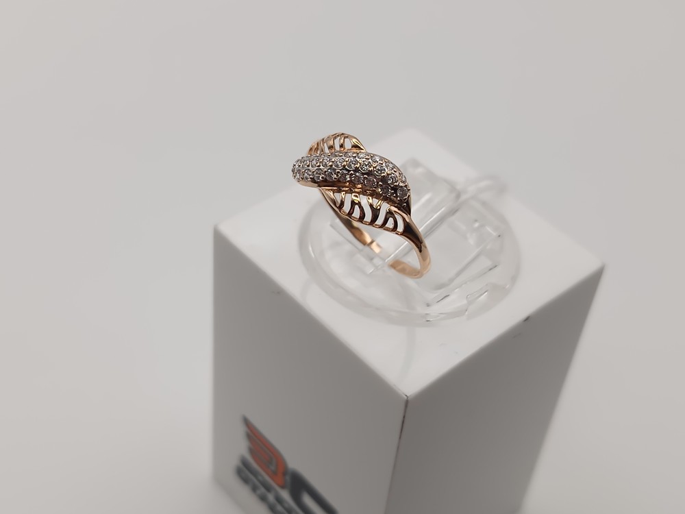 КОЛЬЦО С КАМНЯМИ (Au 585)