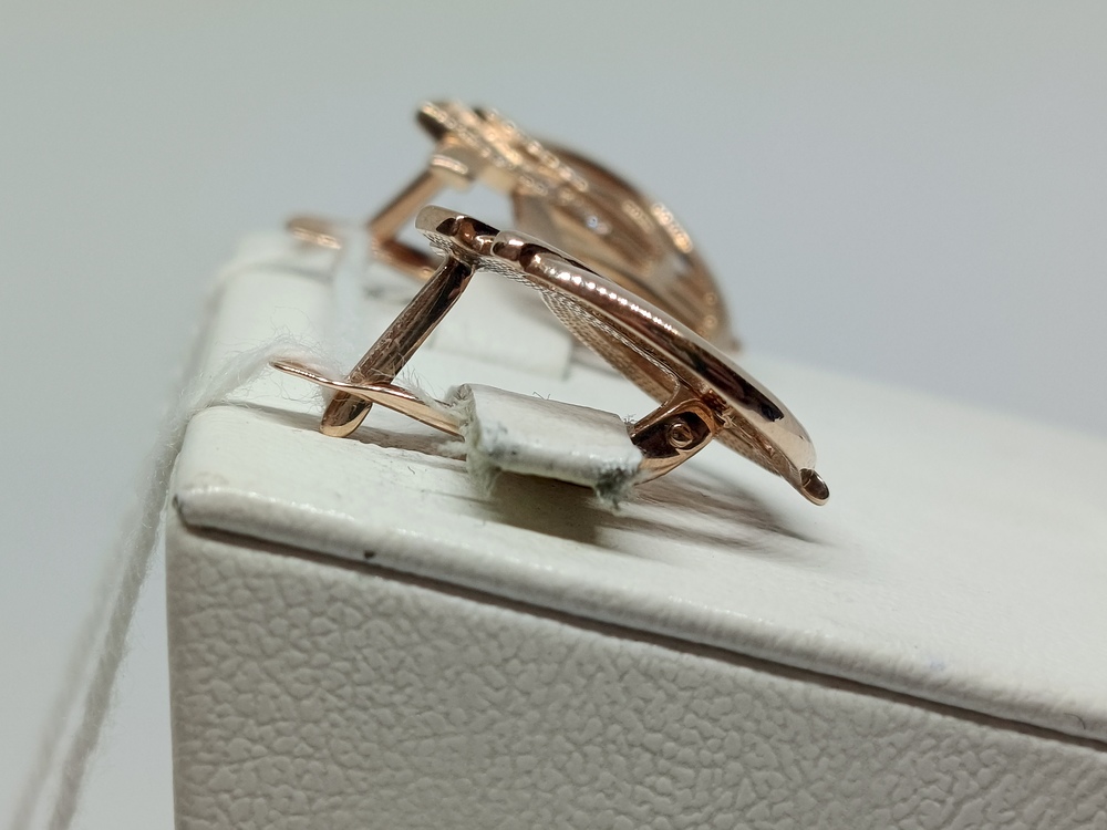 СКМИ585 СЕРЬГИ С КАМНЯМИ (Au 585)